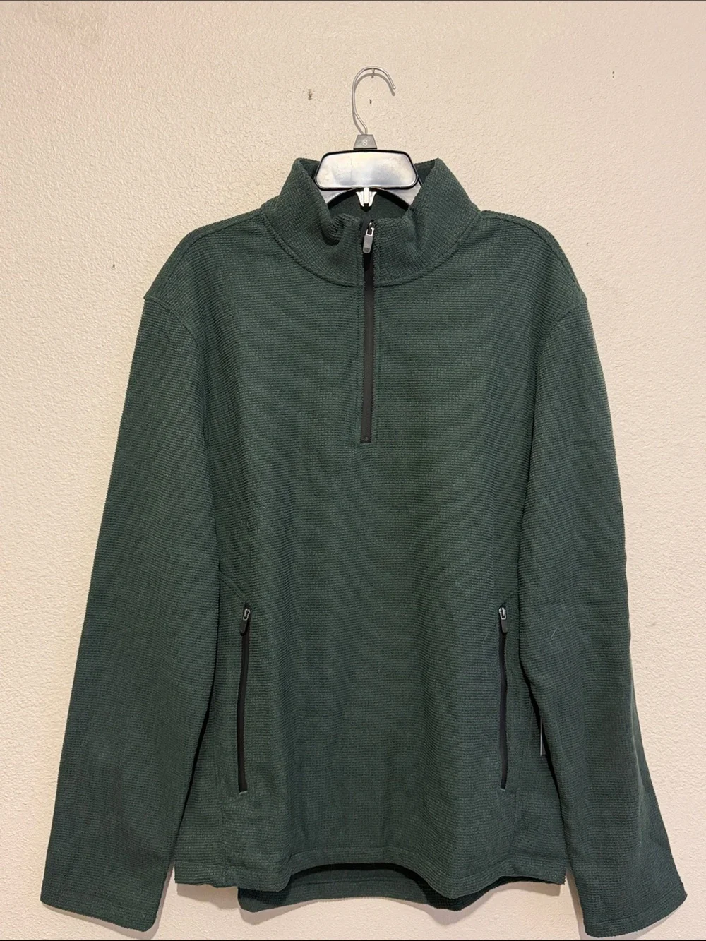 Mack Weldon Latitude Fleece Quarter-Zip Knit Sweater Insulating Quick Dry